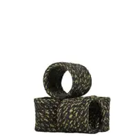 British Colour Standard Assorted Colours Jute Napkin Rings Set of 4